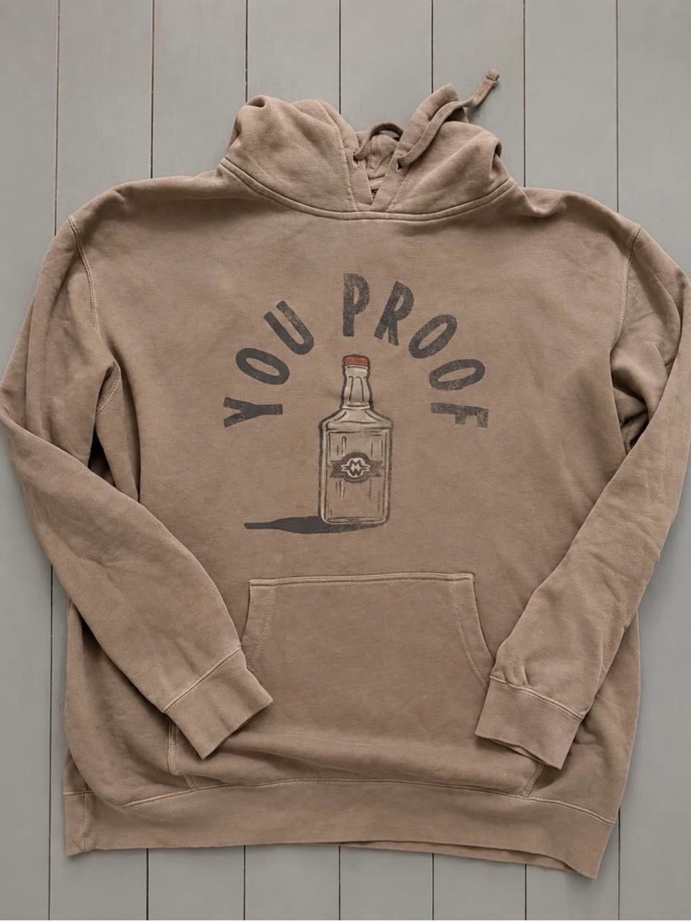 YOU PROOF Morgan Wallen official Graphic Hoodie - Men's Tan Pullover